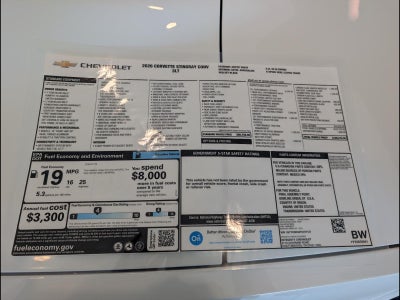 2026 Chevrolet Corvette Stingray 3LT