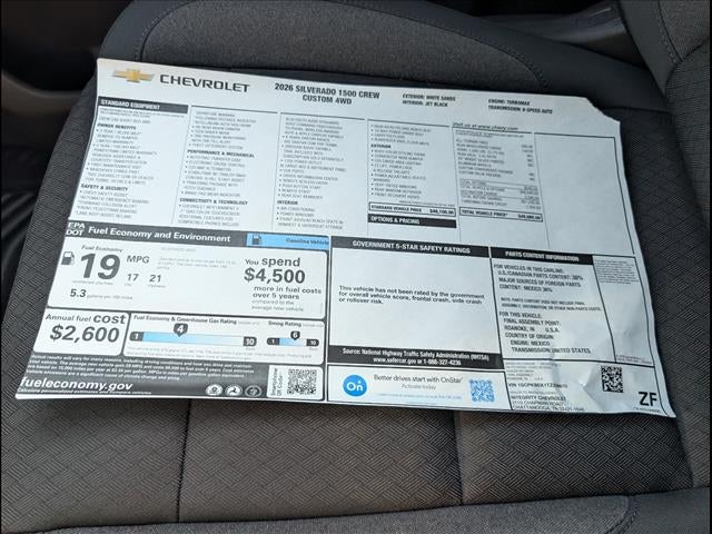 2026 Chevrolet Silverado 1500 Custom