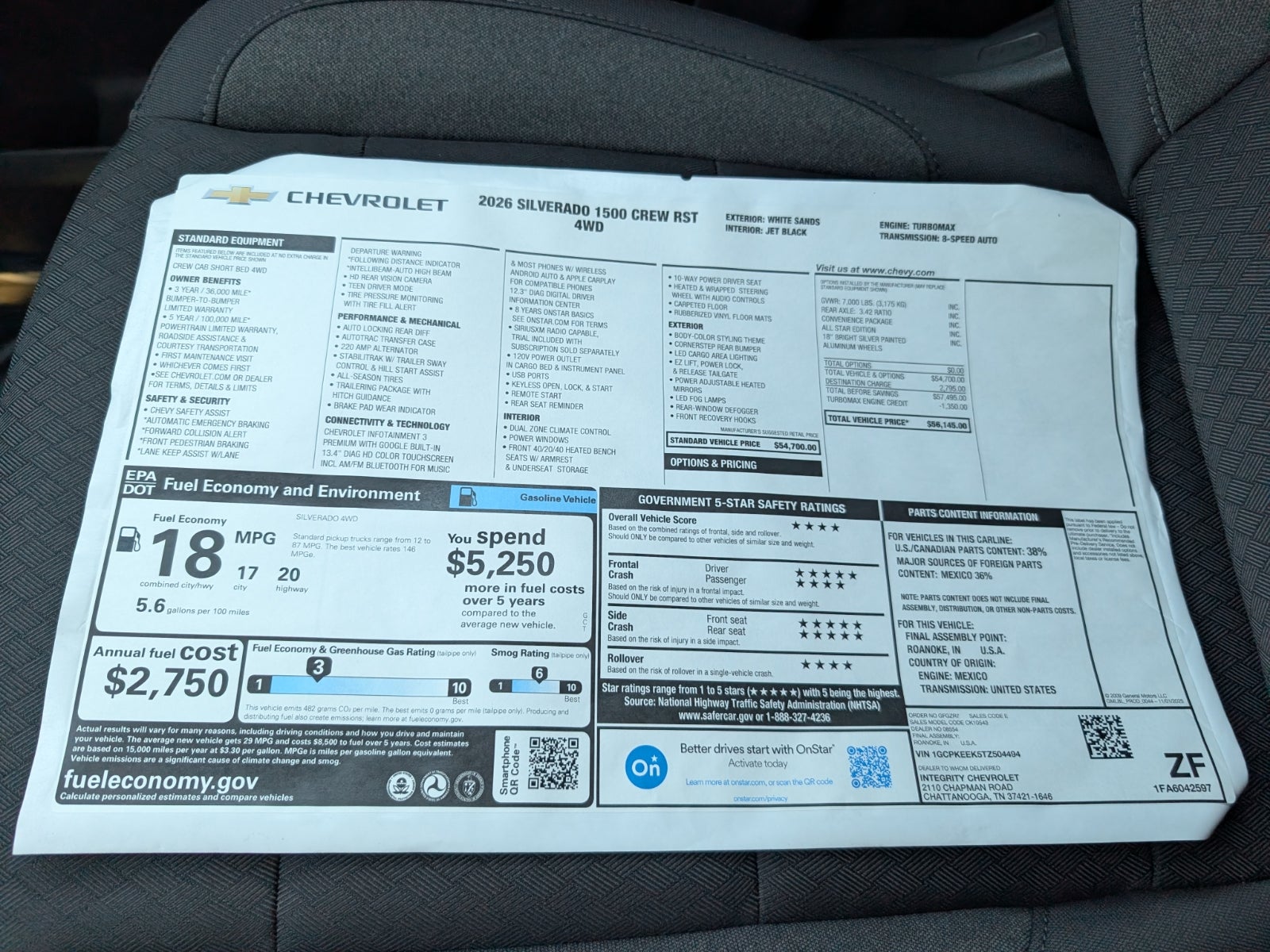 2026 Chevrolet Silverado 1500 RST
