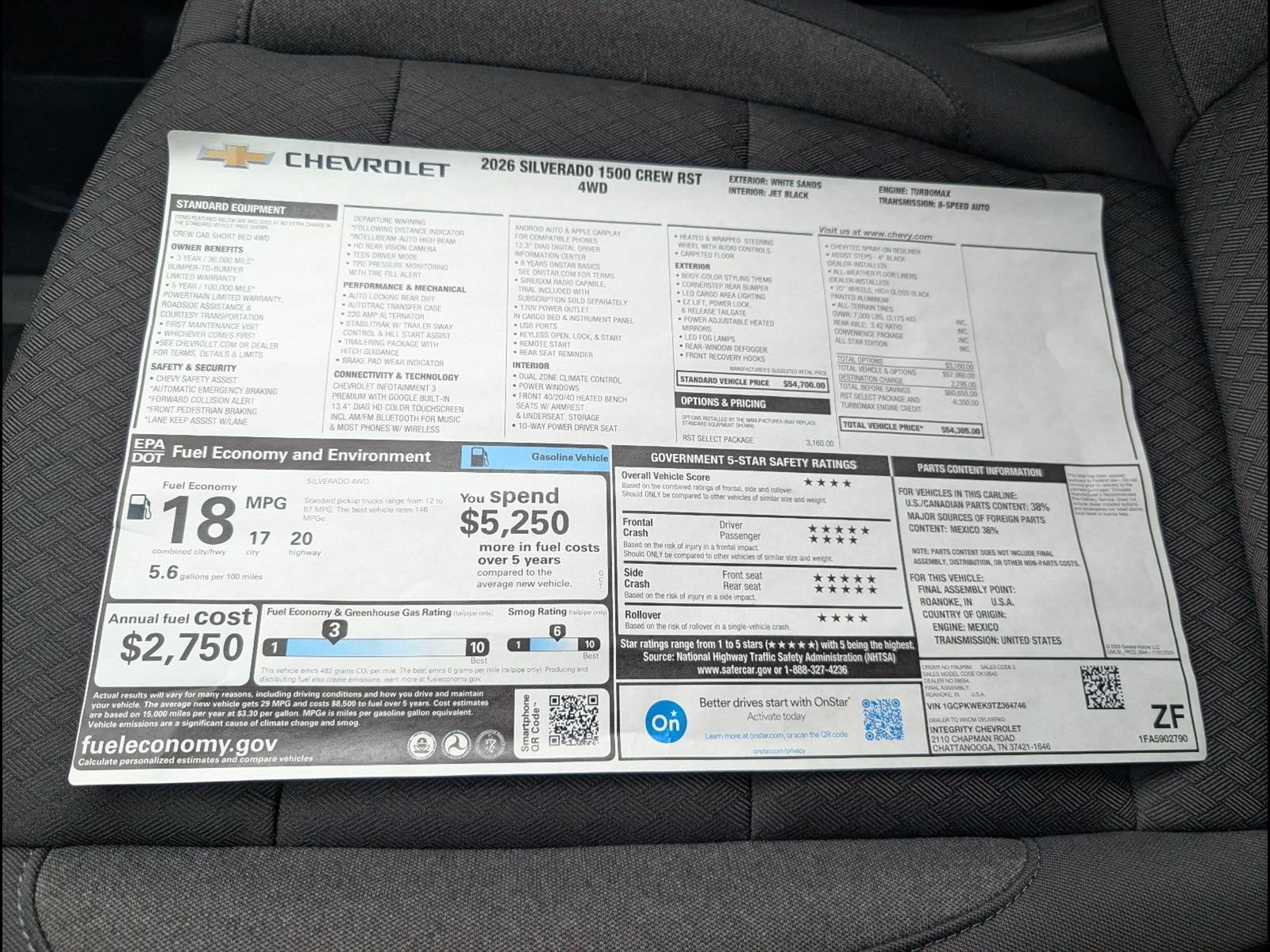 2026 Chevrolet Silverado 1500 RST