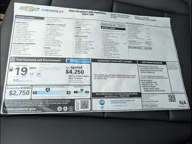 2025 Chevrolet Colorado Trail Boss