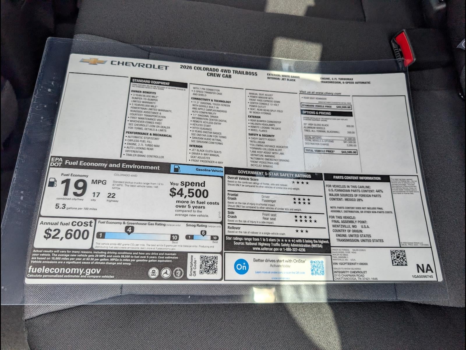 2026 Chevrolet Colorado Trail Boss