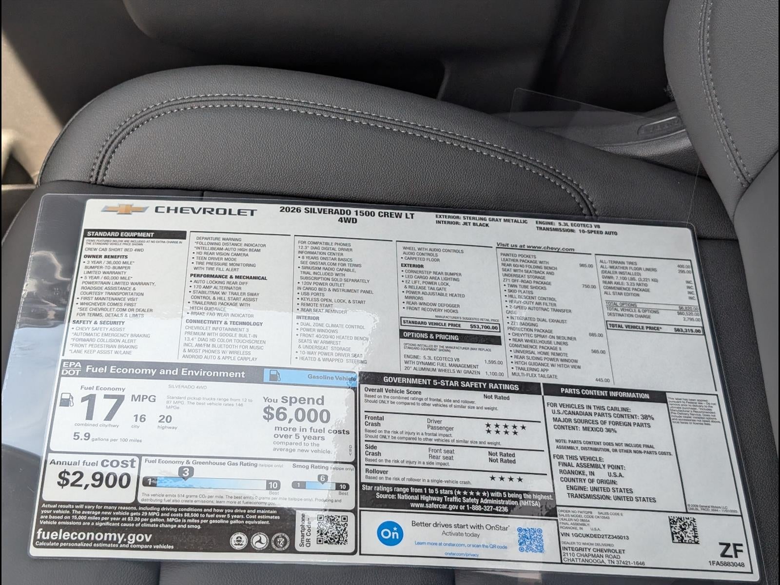 2026 Chevrolet Silverado 1500 LT