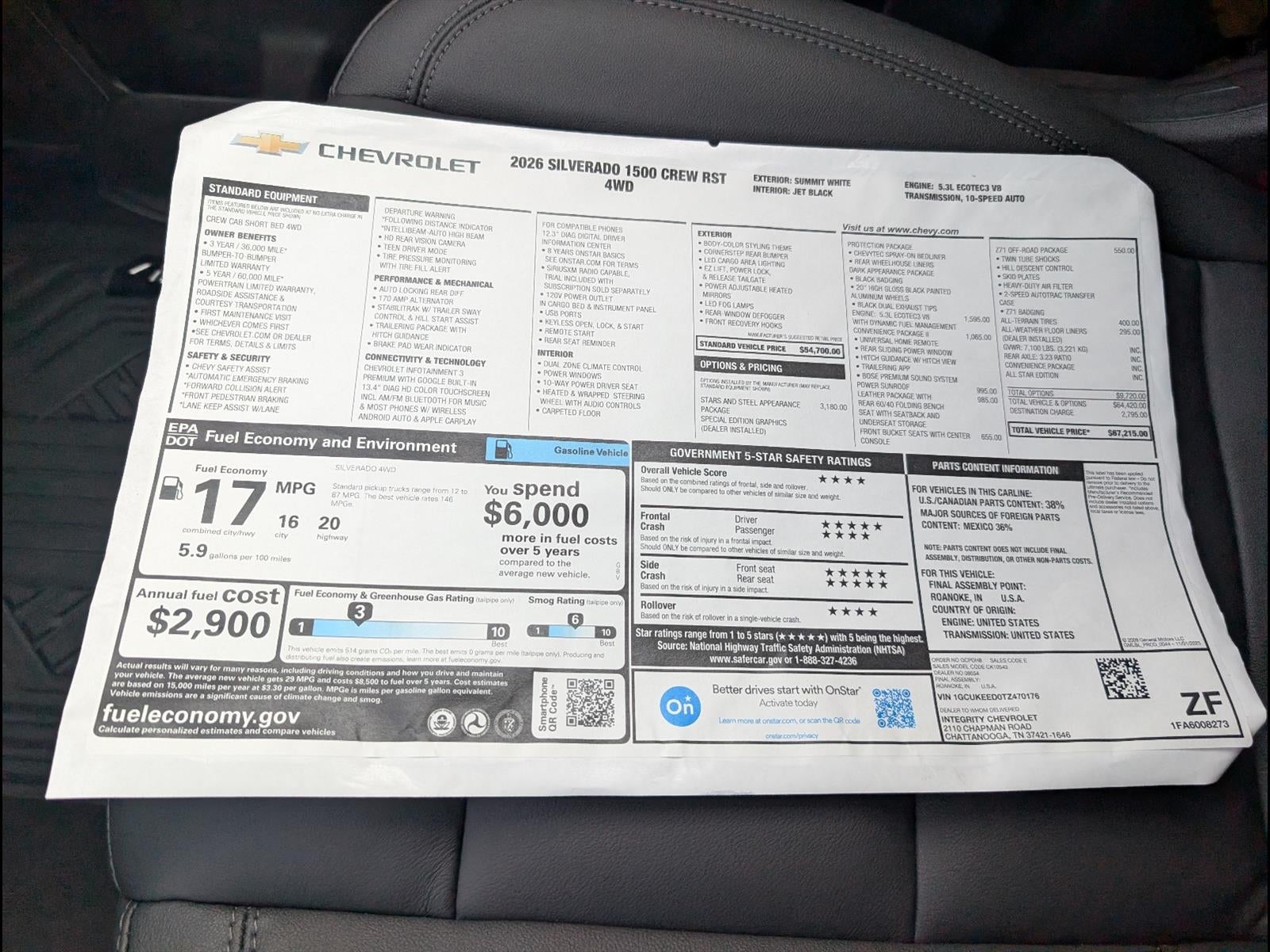 2026 Chevrolet Silverado 1500 RST