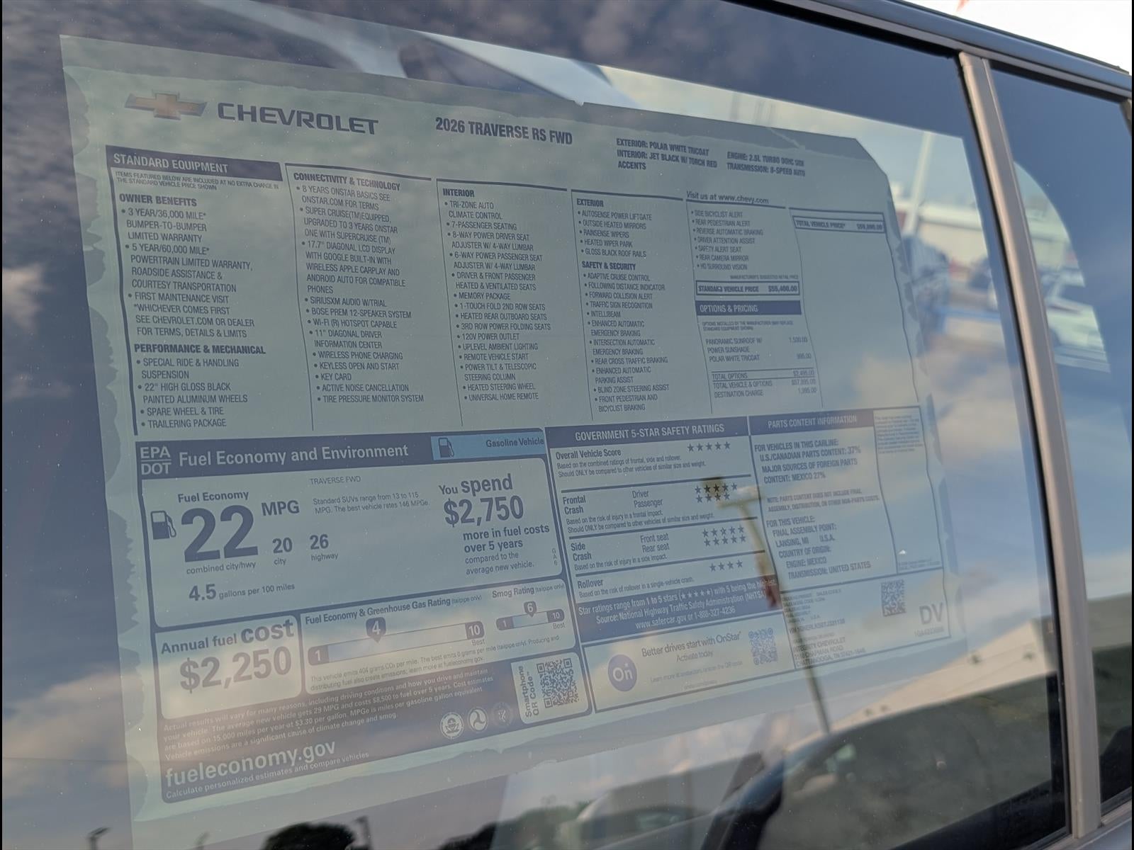 2026 Chevrolet Traverse RS