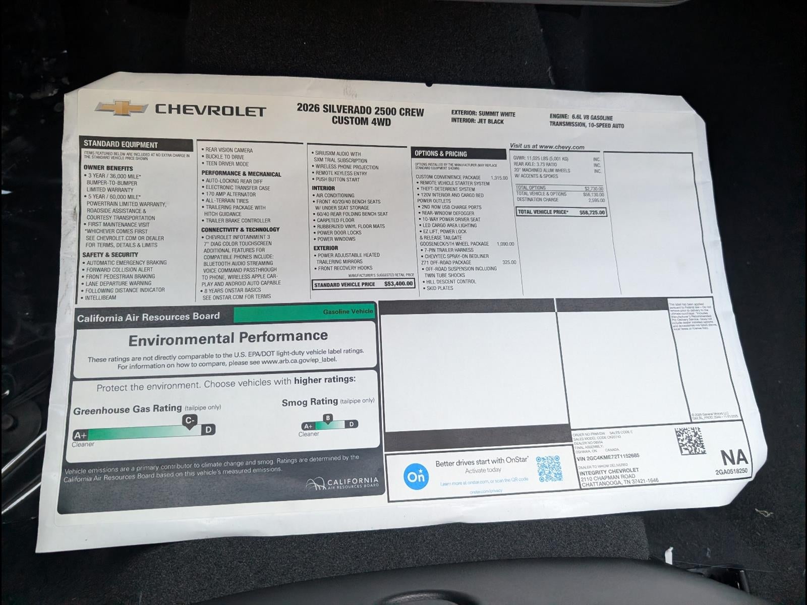 2026 Chevrolet Silverado 2500 HD Custom