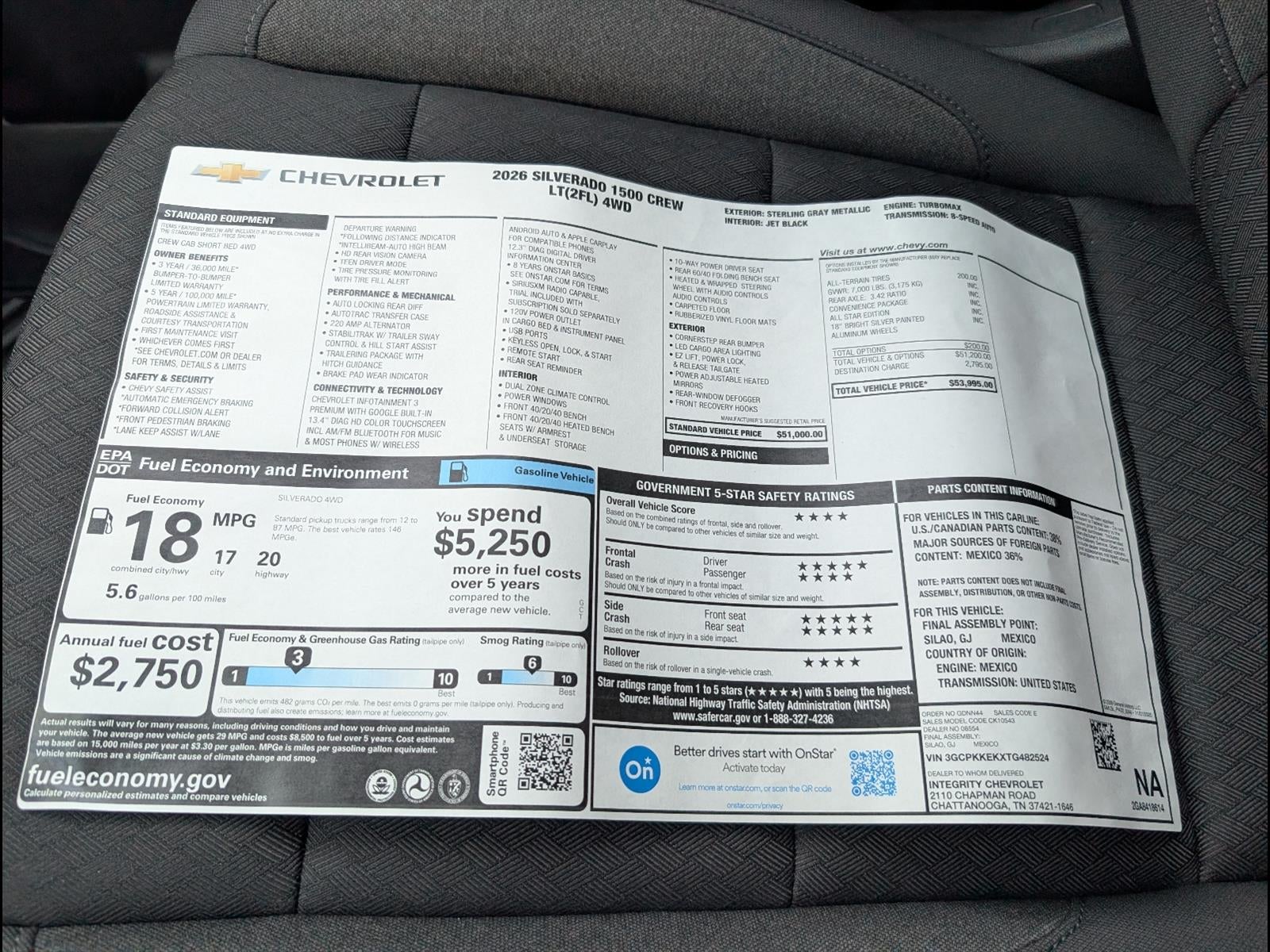 2026 Chevrolet Silverado 1500 LT (2FL)