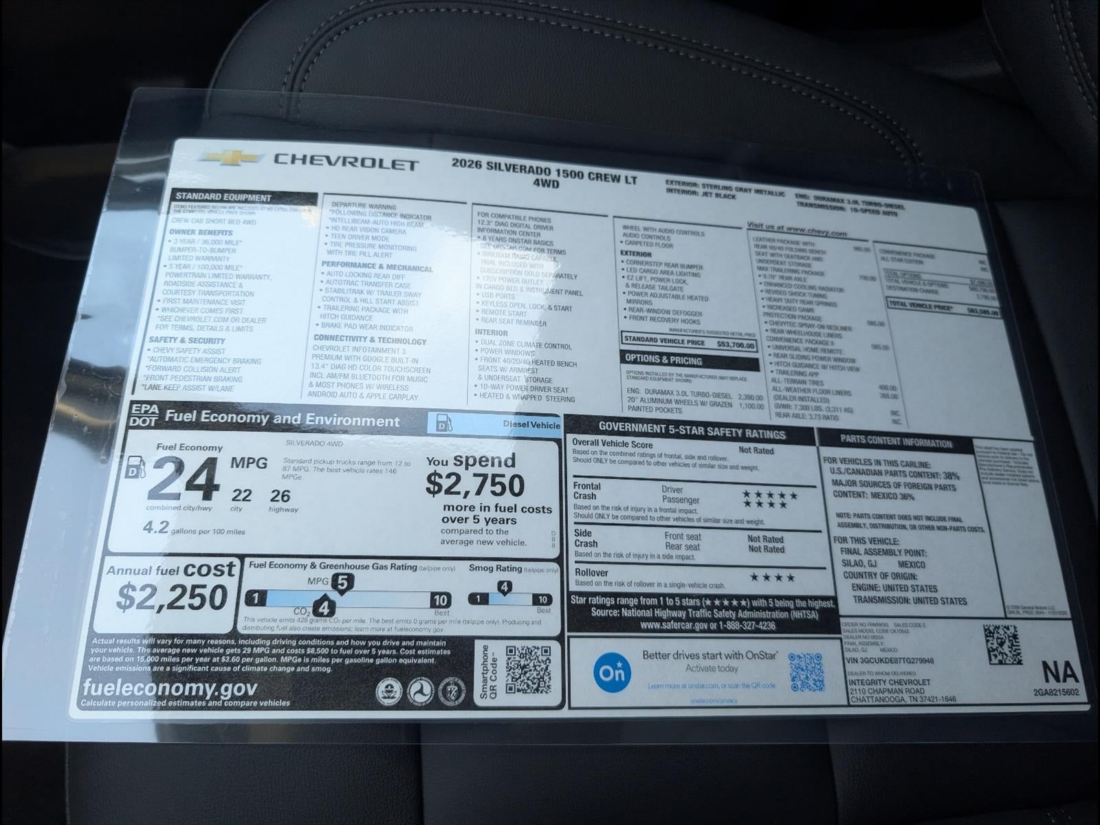 2026 Chevrolet Silverado 1500 LT