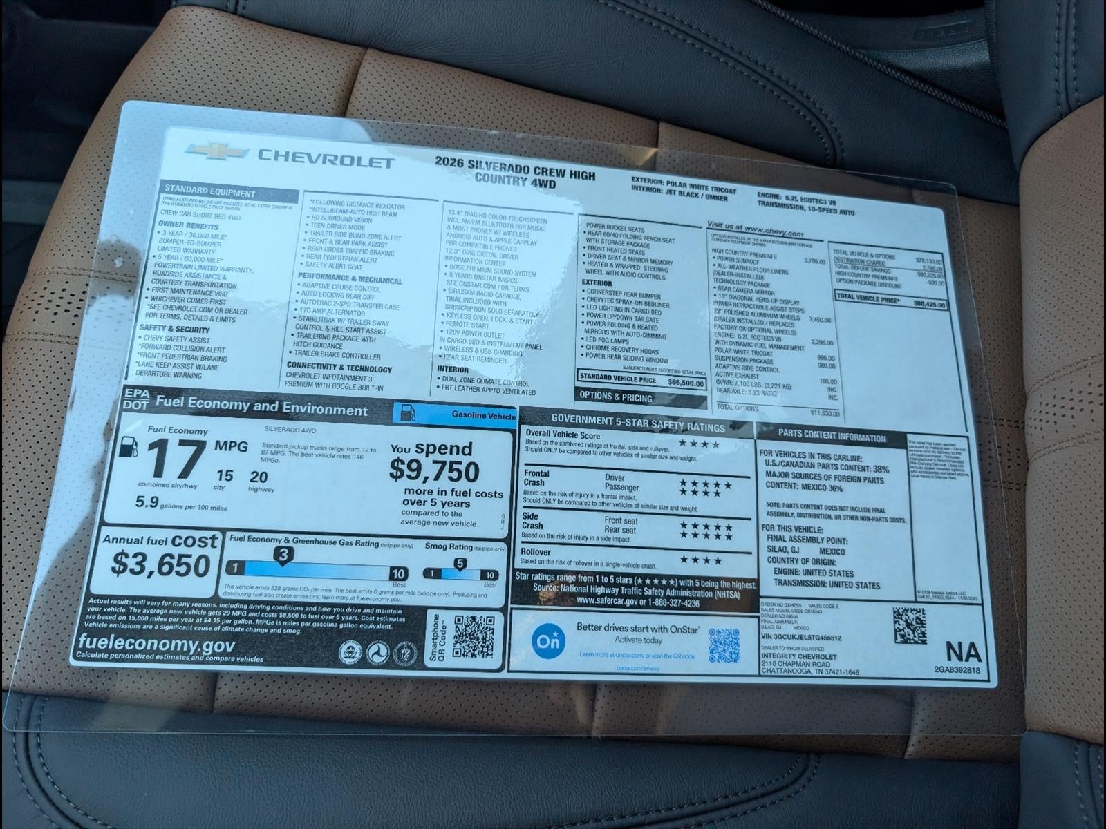 2026 Chevrolet Silverado 1500 High Country