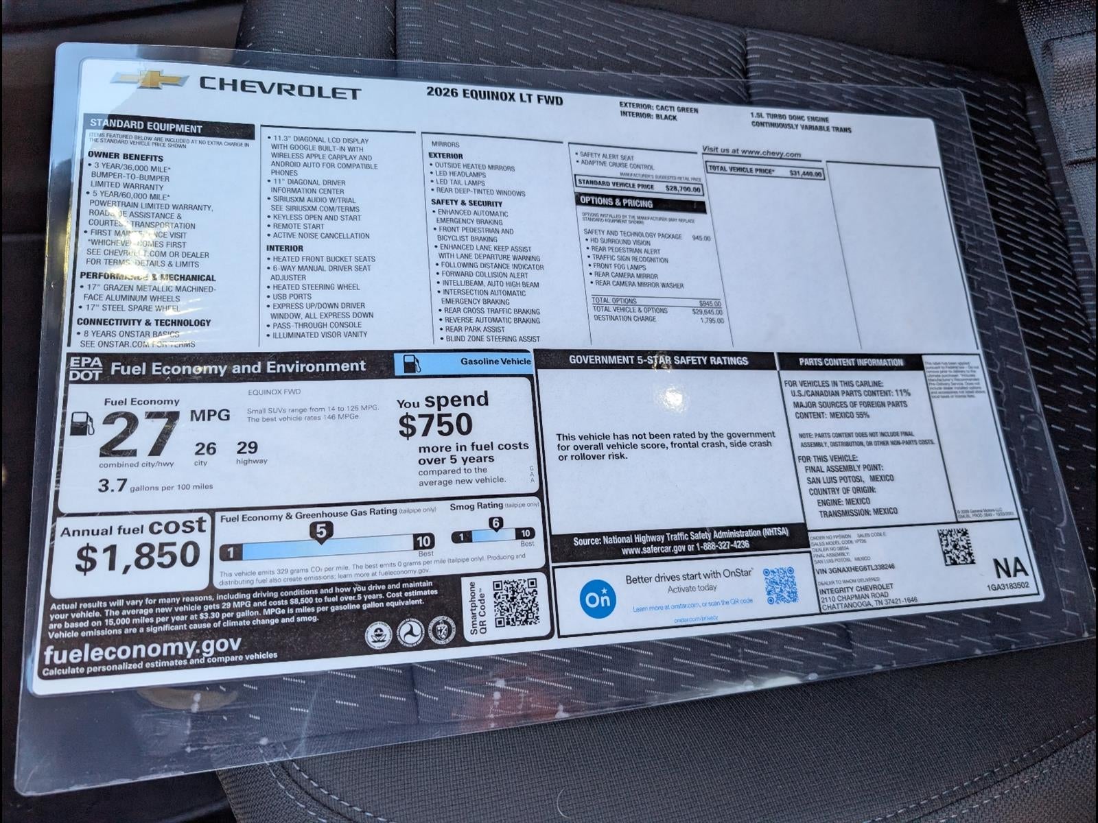 2026 Chevrolet Equinox LT