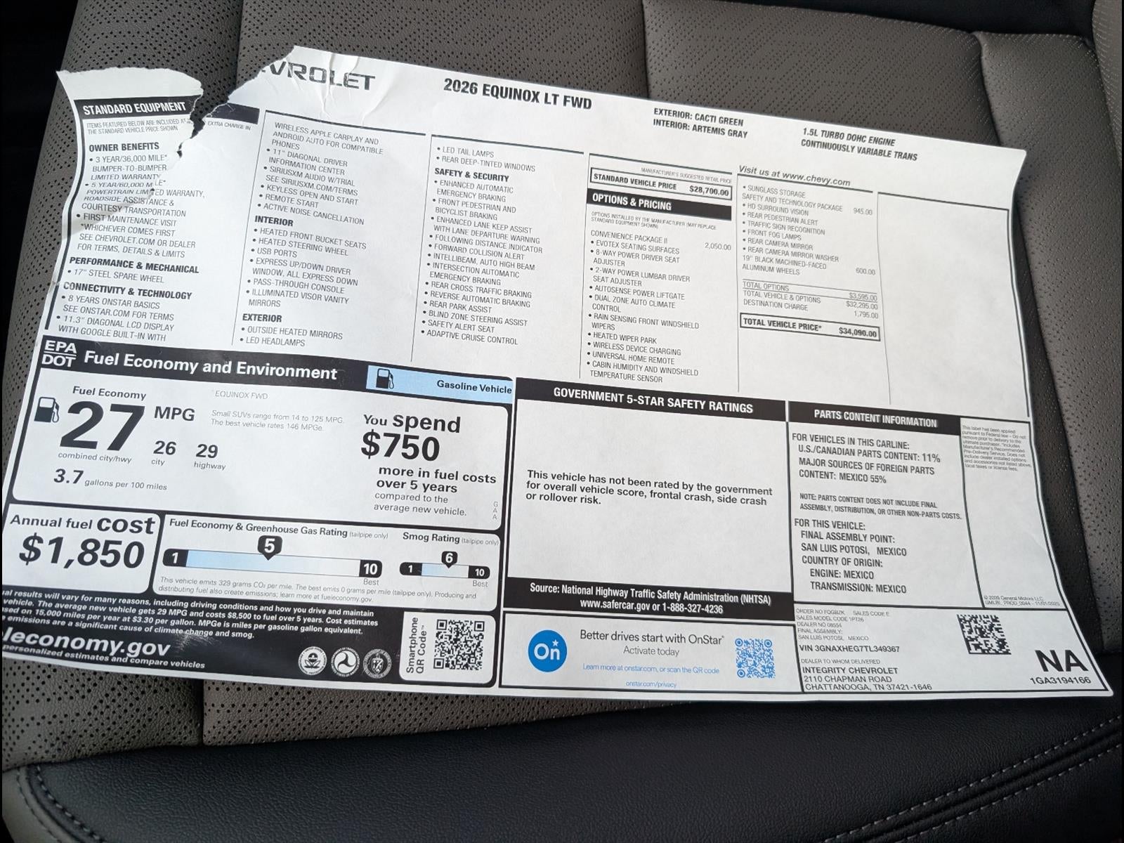 2026 Chevrolet Equinox LT