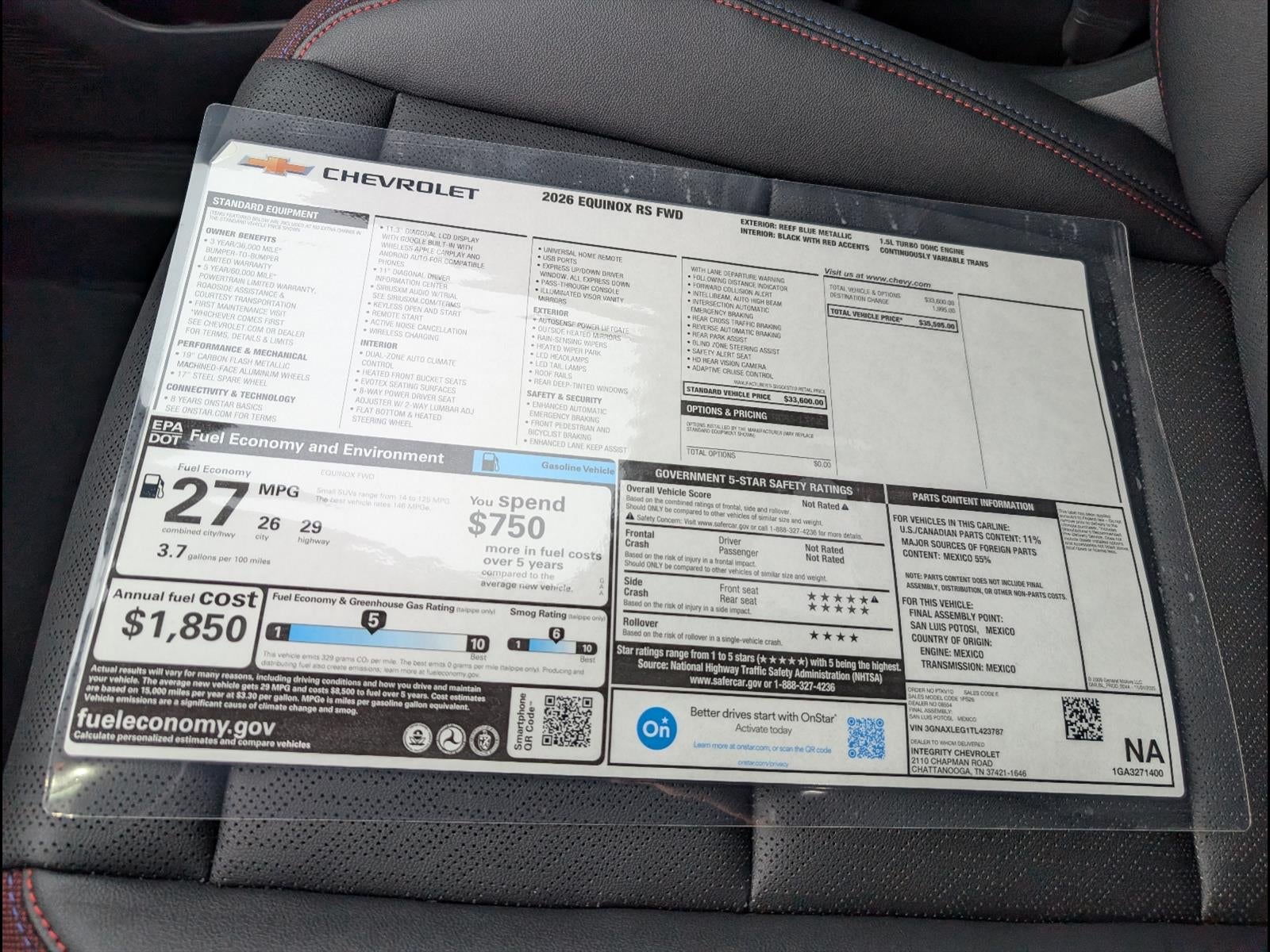 2026 Chevrolet Equinox RS