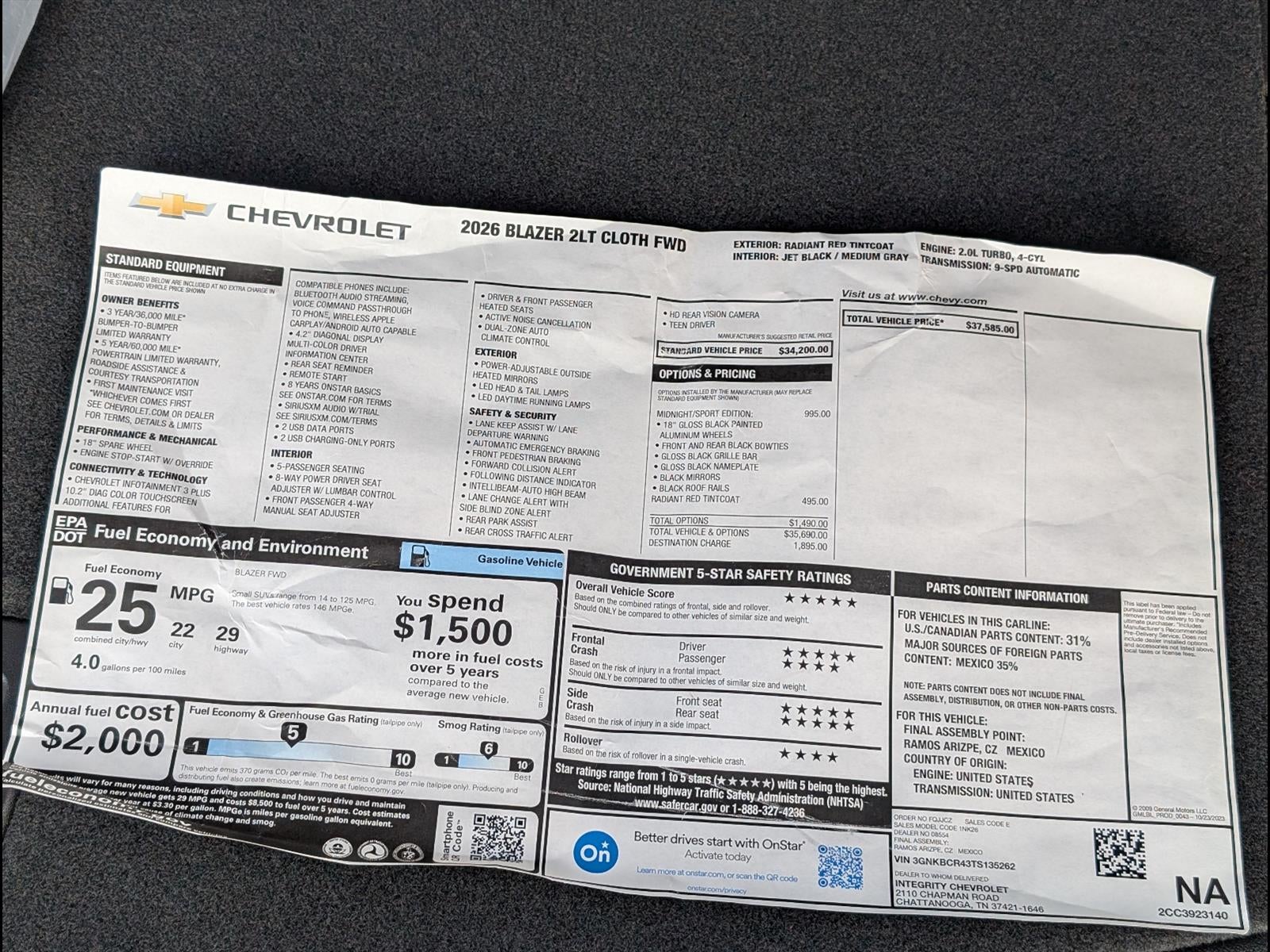 2026 Chevrolet Blazer 2LT