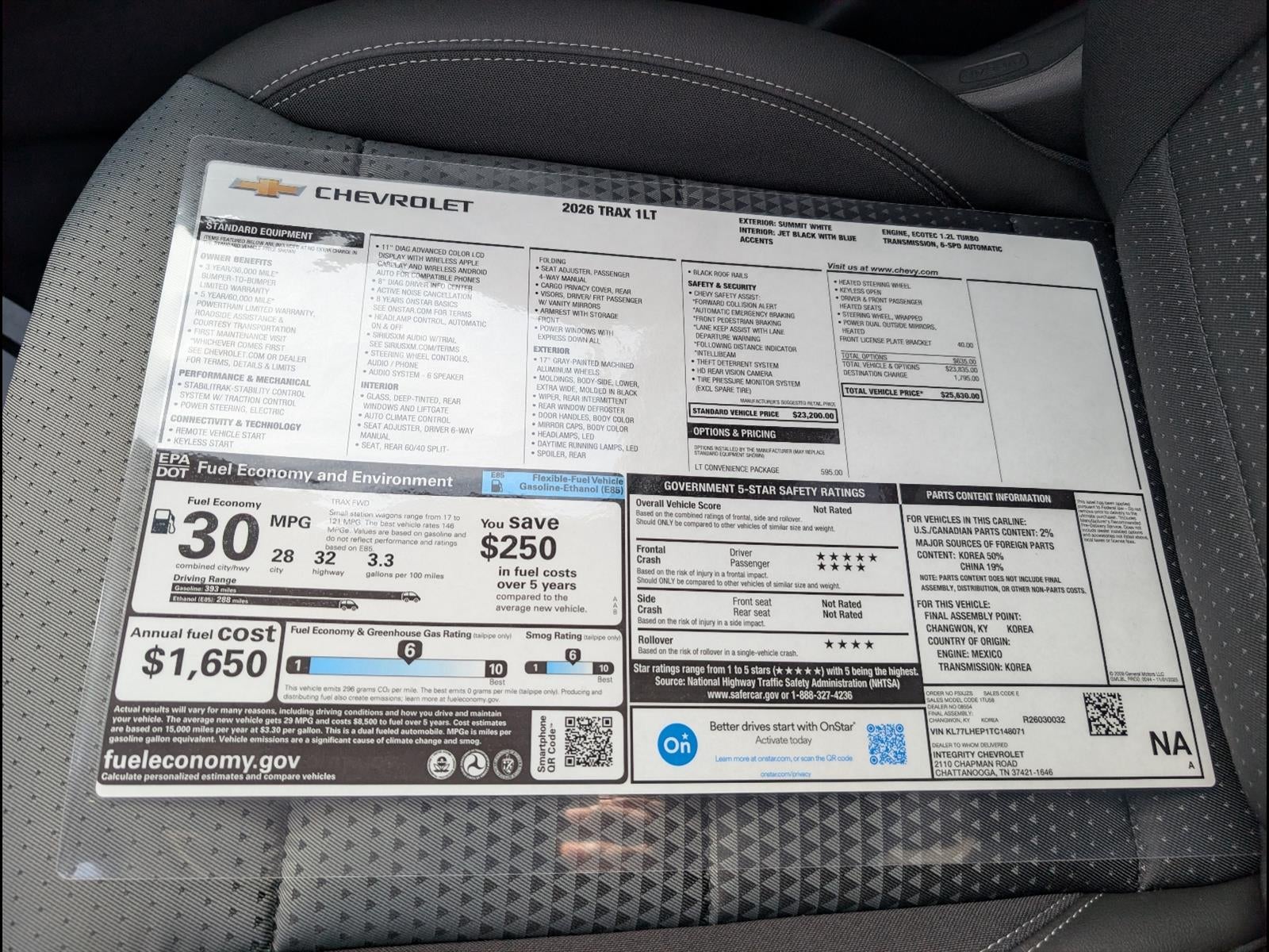 2026 Chevrolet Trax LT
