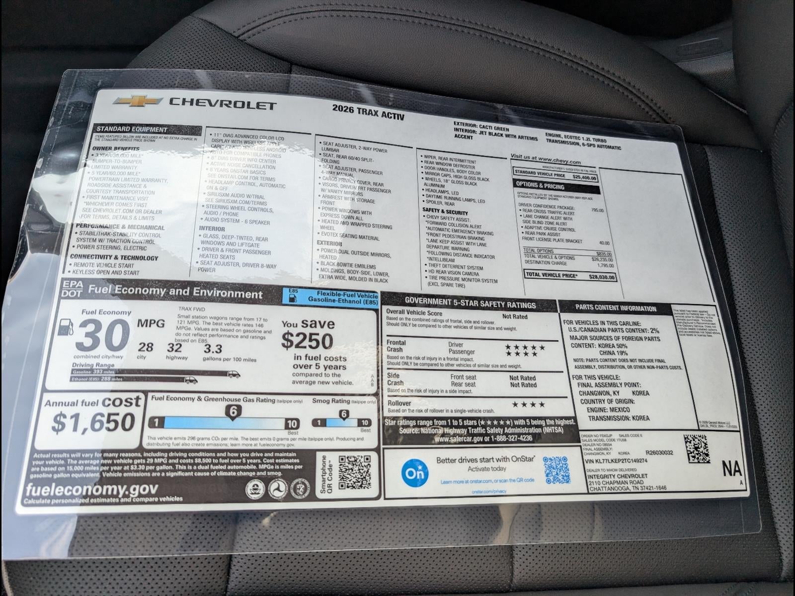 2026 Chevrolet Trax ACTIV