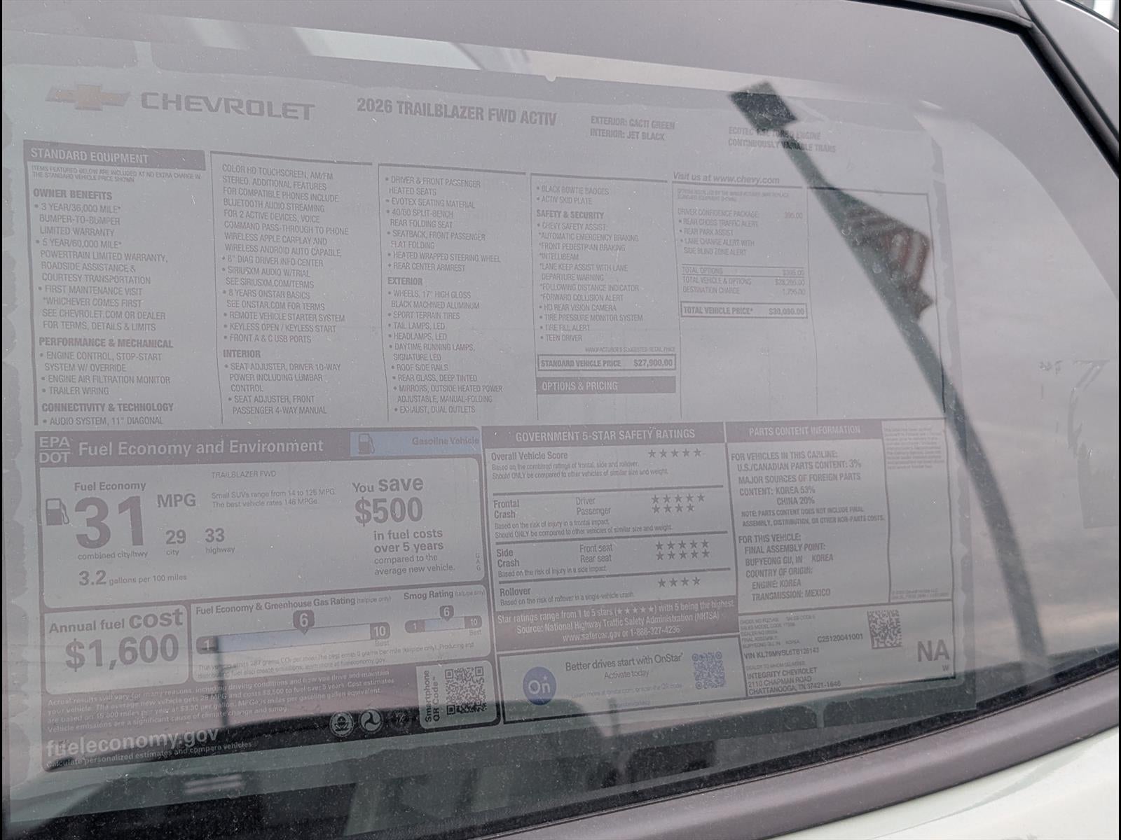 2026 Chevrolet Trailblazer ACTIV