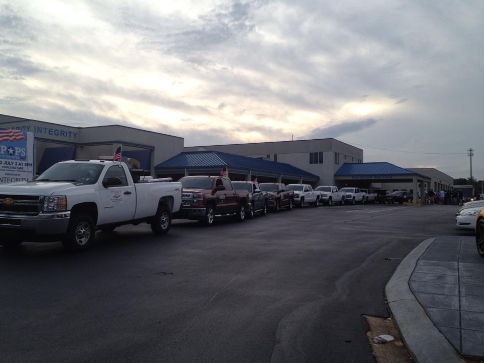 Car parked at Chevrolet Integrity showroom