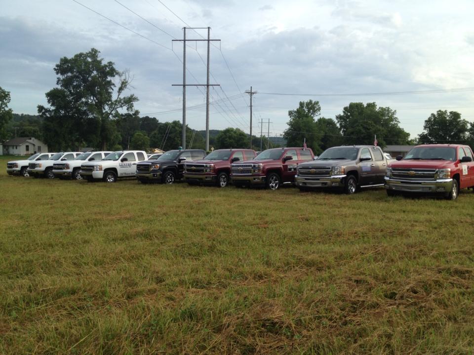 Car parked on open ground